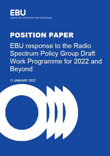 Public Service Media contributes to 2022 work programme of the Radio  Spectrum Policy Group | EBU